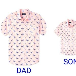 Mens Pink Flamingo shirt